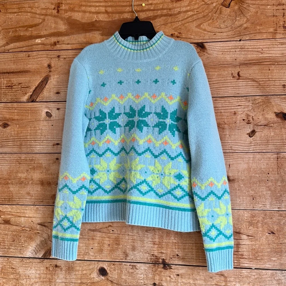 Sundance Fair Isle Wool Angora blend sweater - Picture 1 of 11